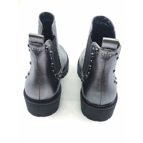 NEW CHARLES DAVID RADAR CHELSEA METALLIC STUDDED BOOTS - 7 - Picture 4 of 14